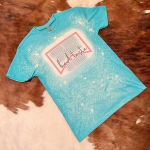 NWT Good Taste In Music Bad Taste In Men Teal T Shirt Size Small